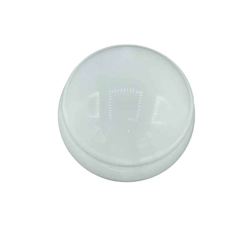 Vintage Art Deco White Glass Ceiling Globe, Light Shade Domed 11
